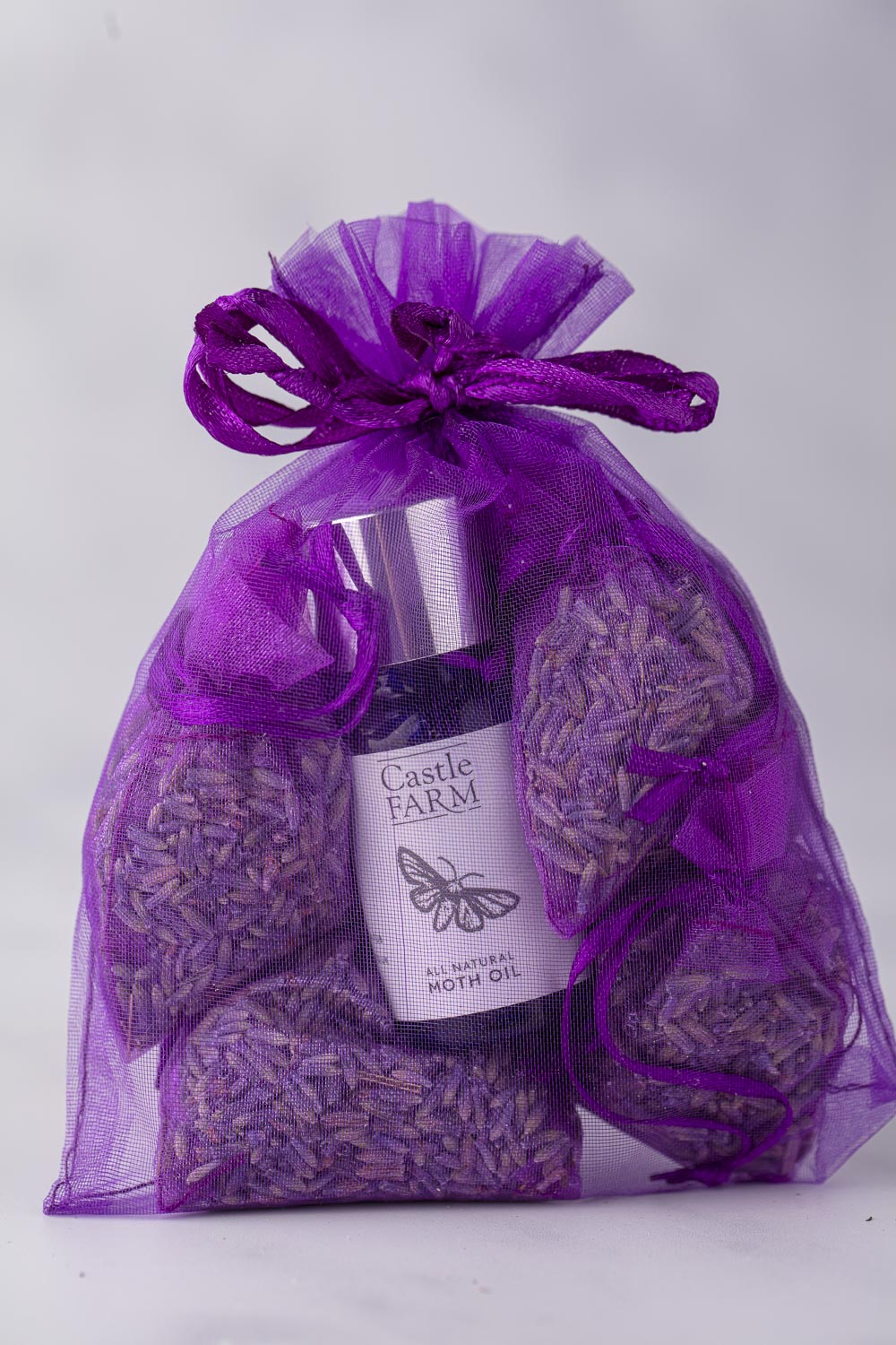 MOTH OIL & ORGANZA LAVENDER BAGS