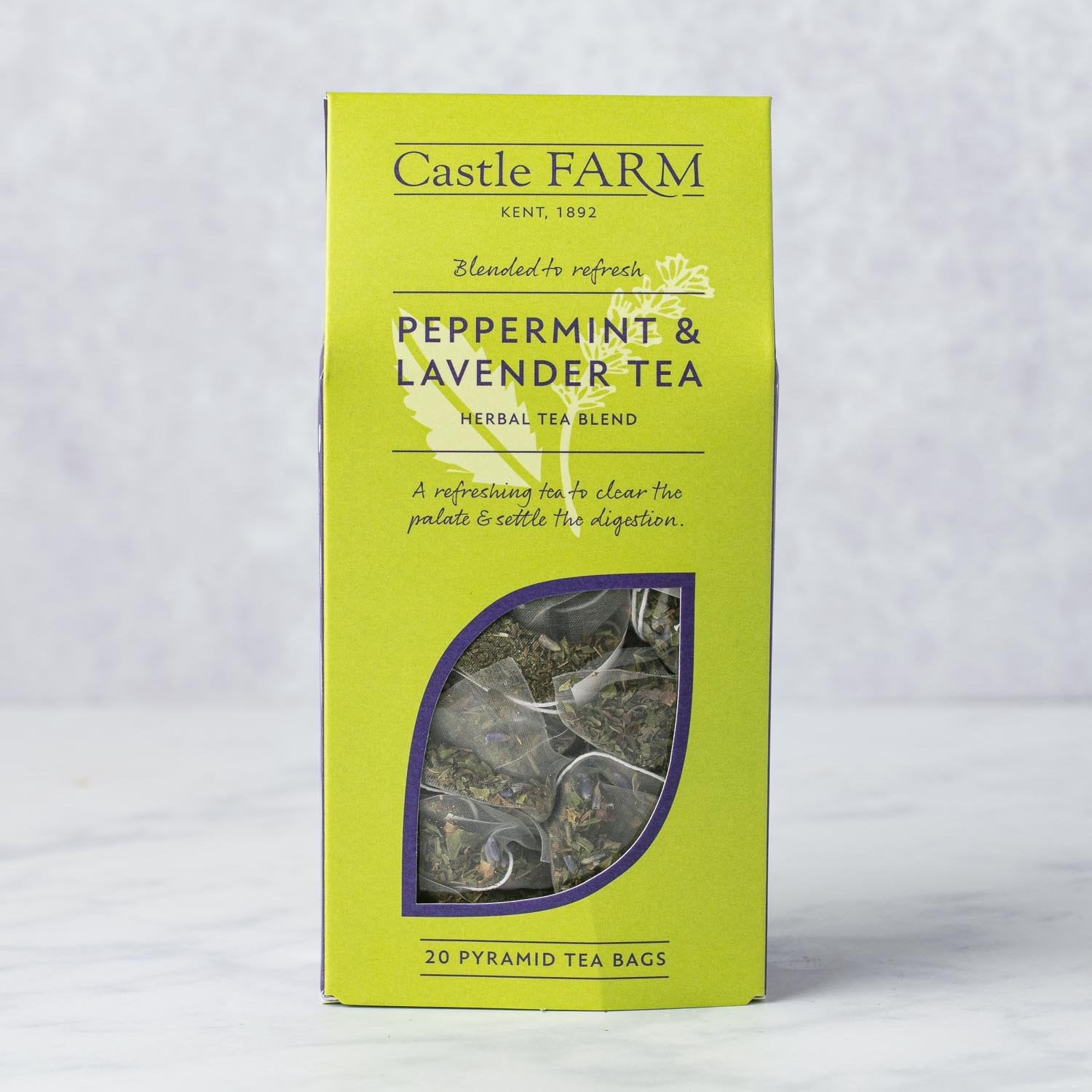 CASTLE FARM PEPPERMINT & LAVENDER - 20 TEA BAGS
