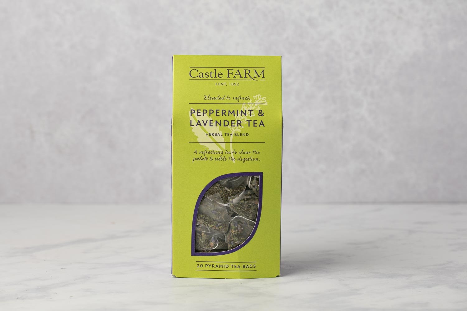 CASTLE FARM PEPPERMINT &amp; LAVENDER - 20 TEA BAGS