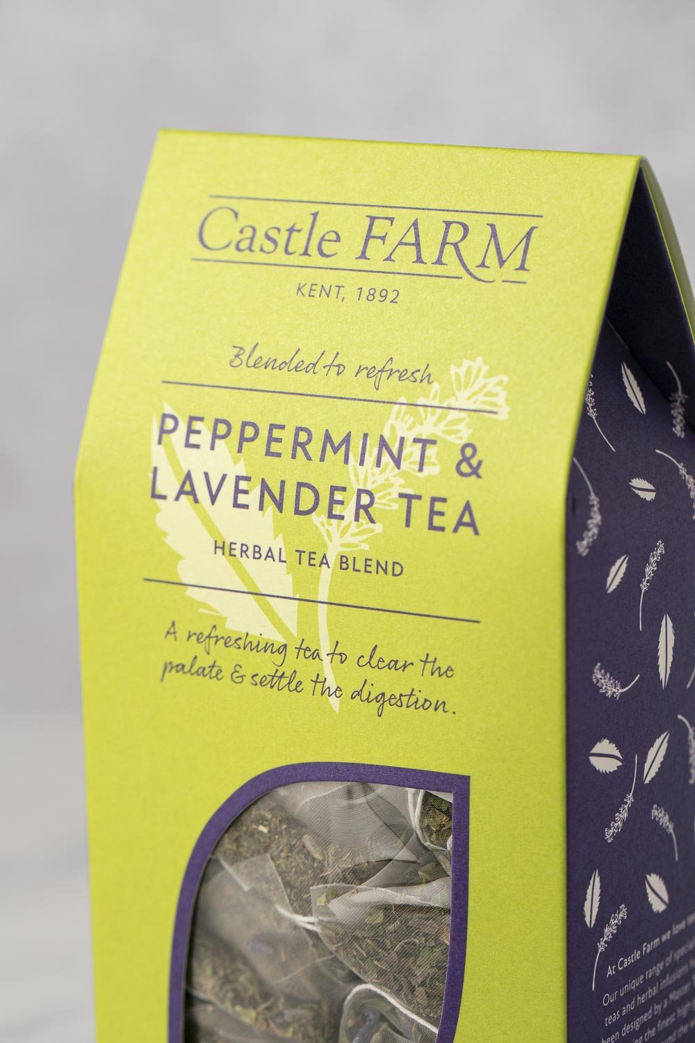 CASTLE FARM PEPPERMINT &amp; LAVENDER - 20 TEA BAGS