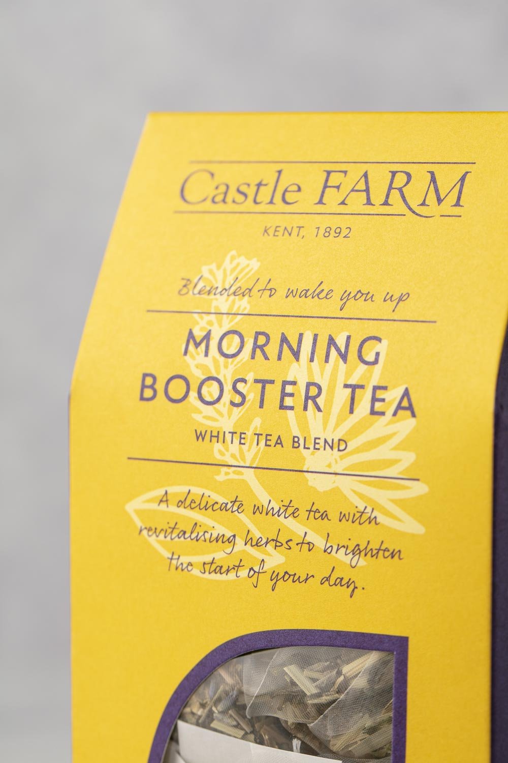 CASTLE FARM MORNING BOOSTER WHITE TEA - 20 TEA BAGS