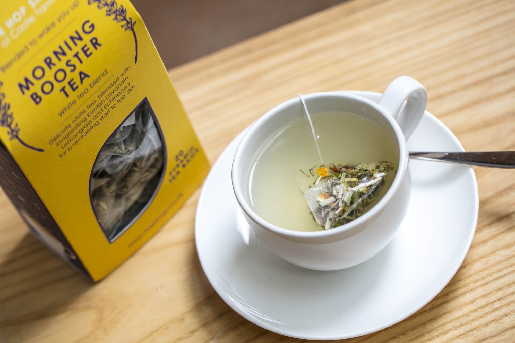 CASTLE FARM MORNING BOOSTER WHITE TEA - 20 TEA BAGS